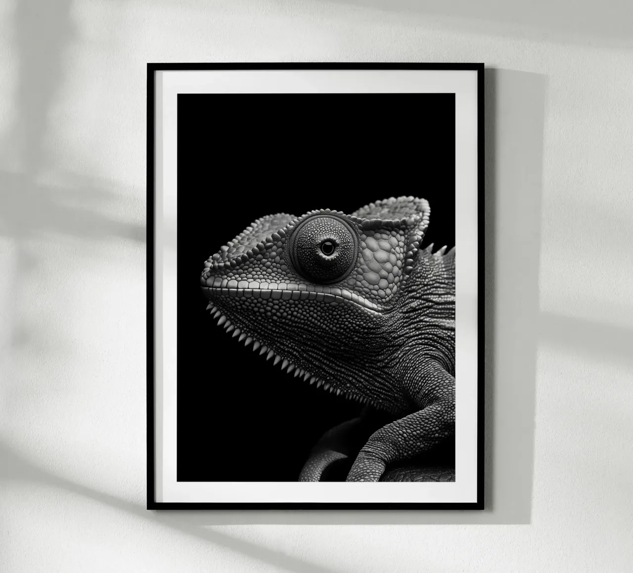 Ritratto di camaleonte carta hahnemühle da Monochrome