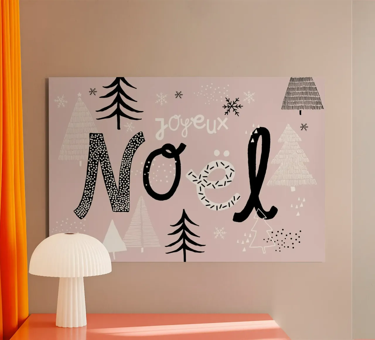 Joyeux Noel alluminio dibond da typealive