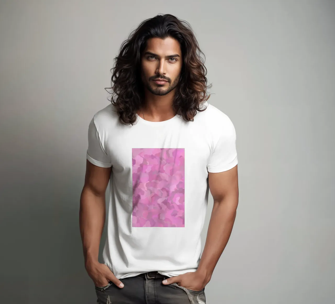Rosa mimetico t-shirt da Carinaprint