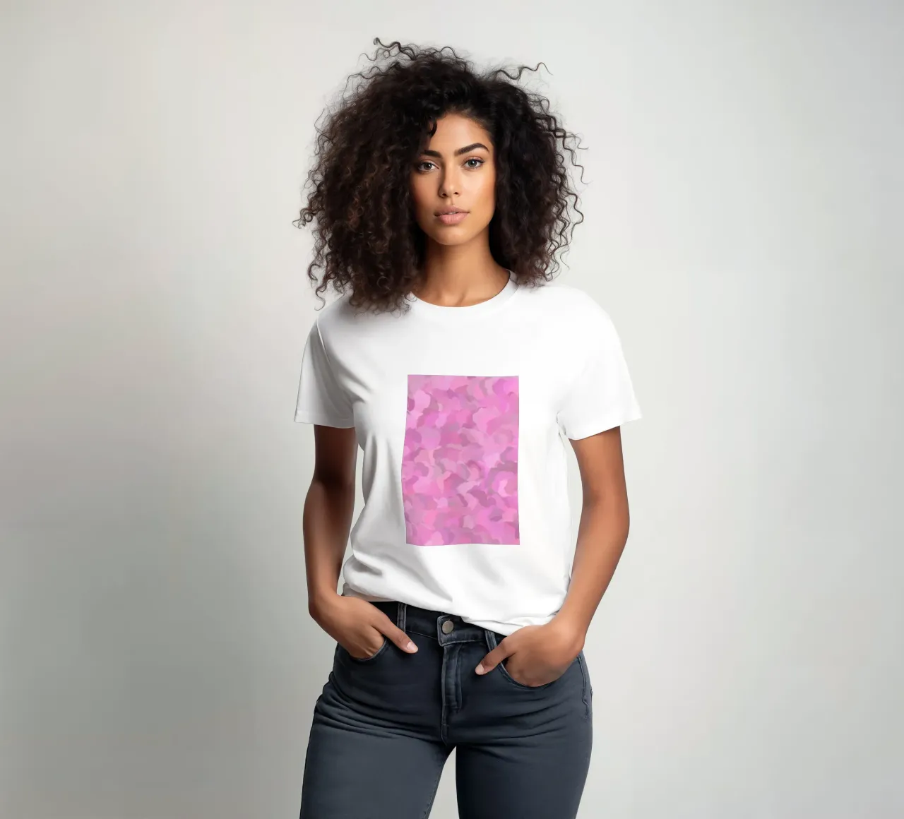 Rosa mimetico t-shirt da Carinaprint