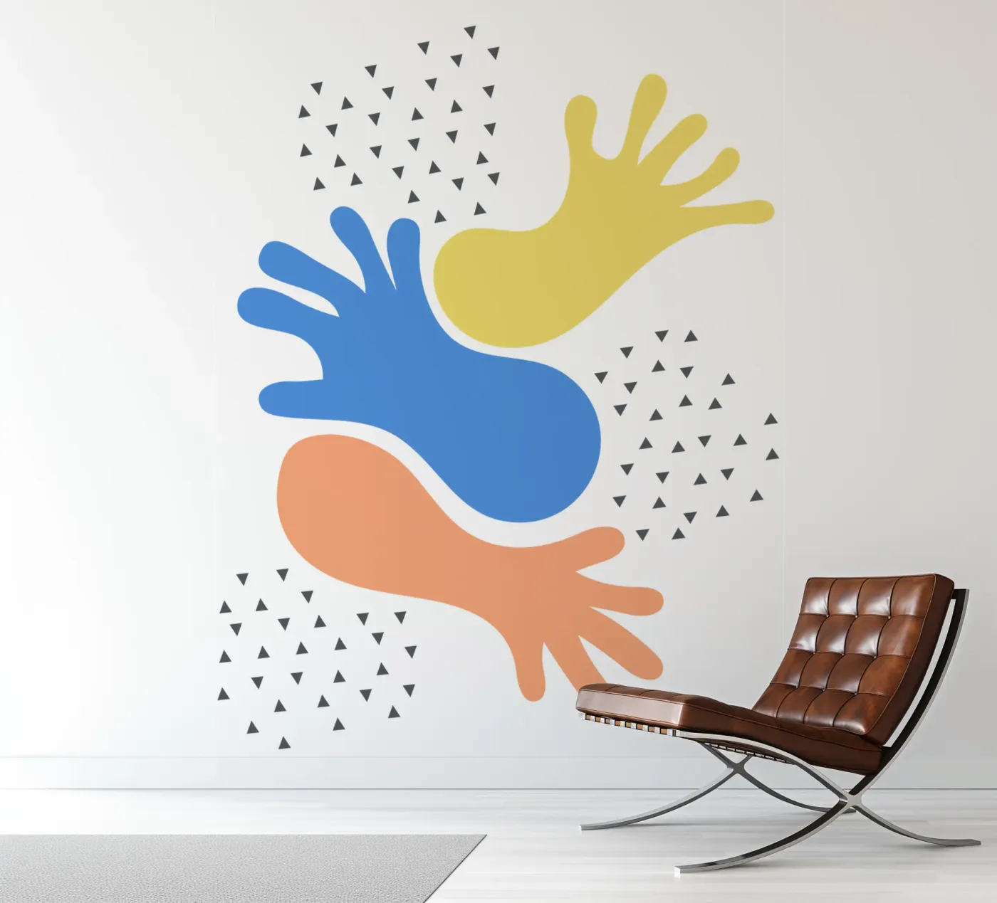 hands fotobehang van natural neutral