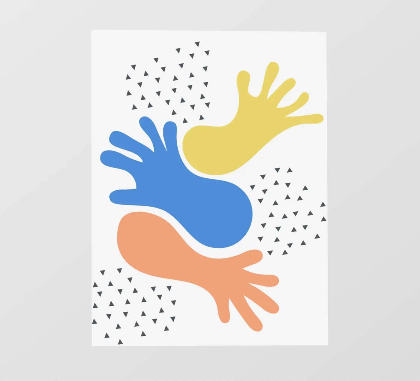 hands fotobehang van natural neutral