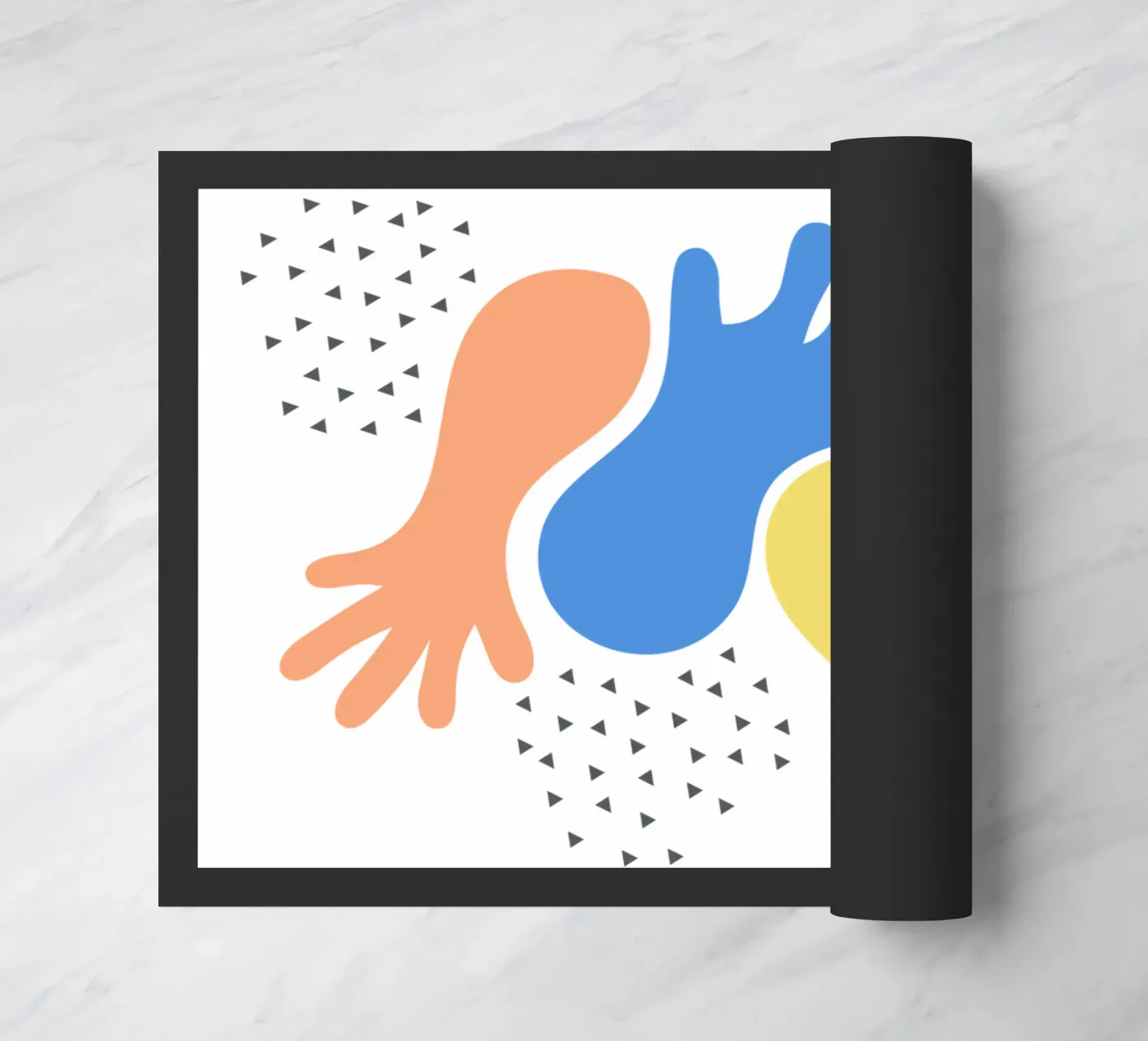 hands doormat by natural neutral