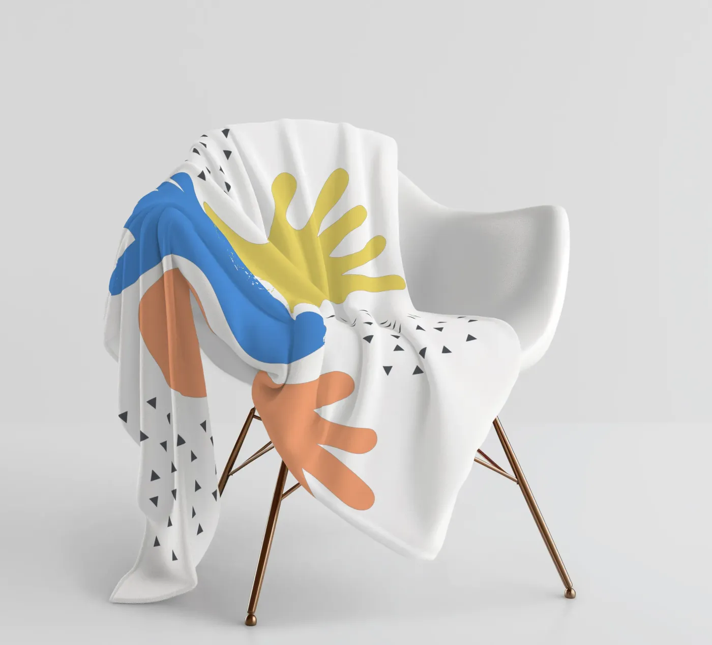 hands plaid polaire de natural neutral