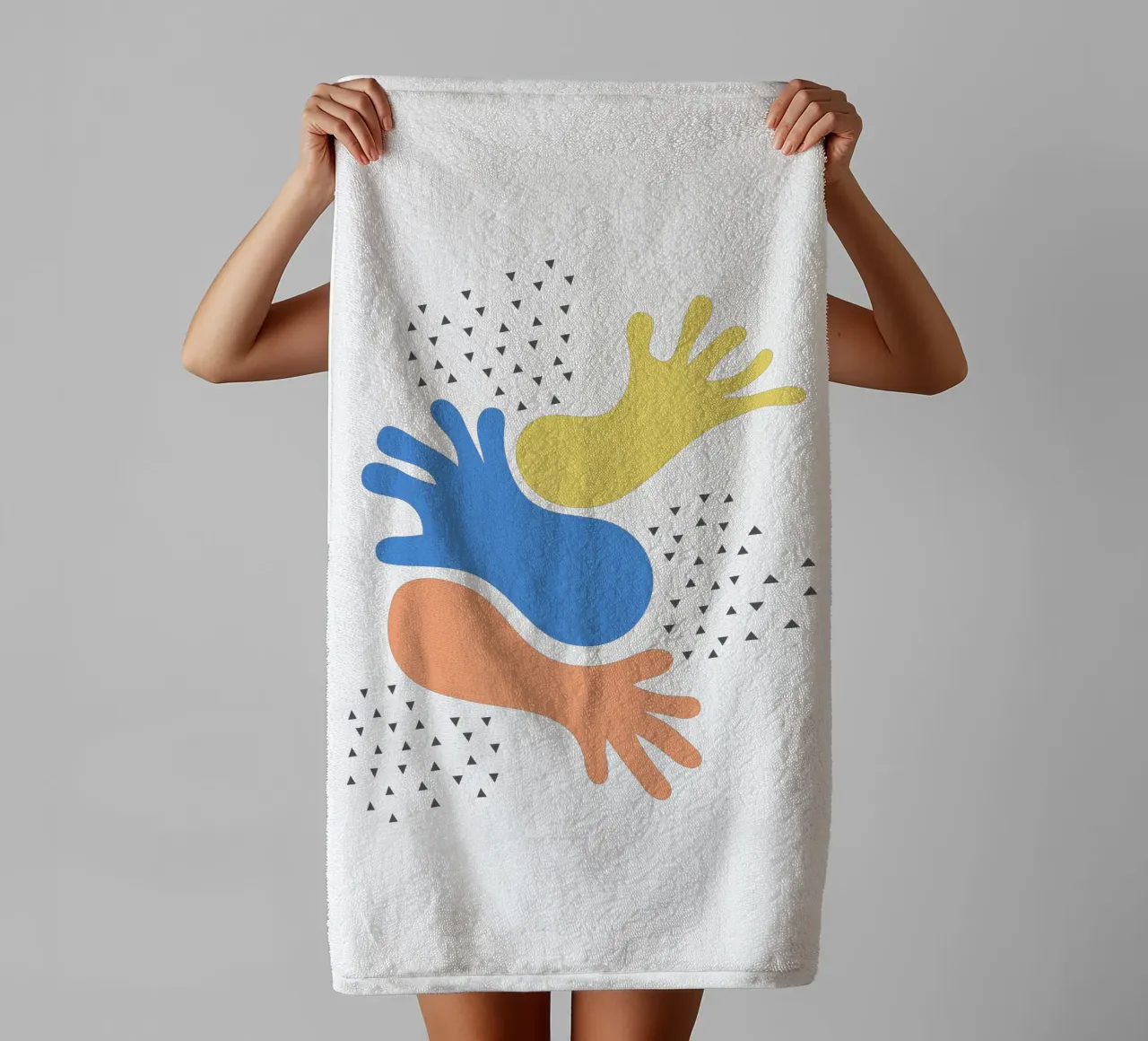 hands asciugamano da bagno da natural neutral