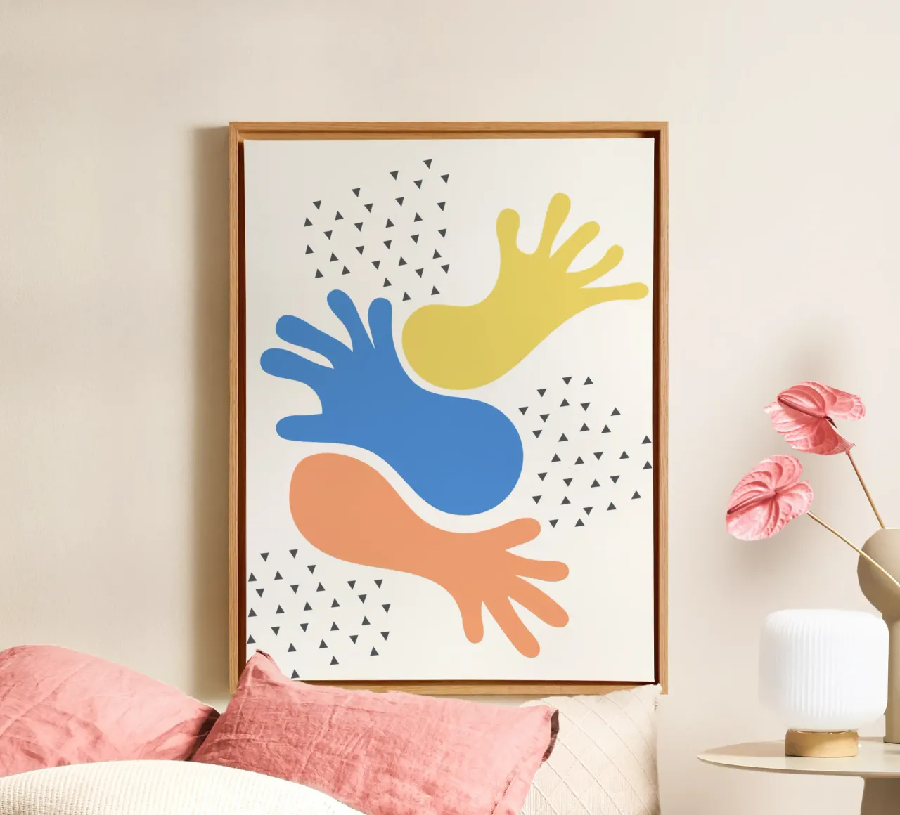 hands canvas by natural neutral