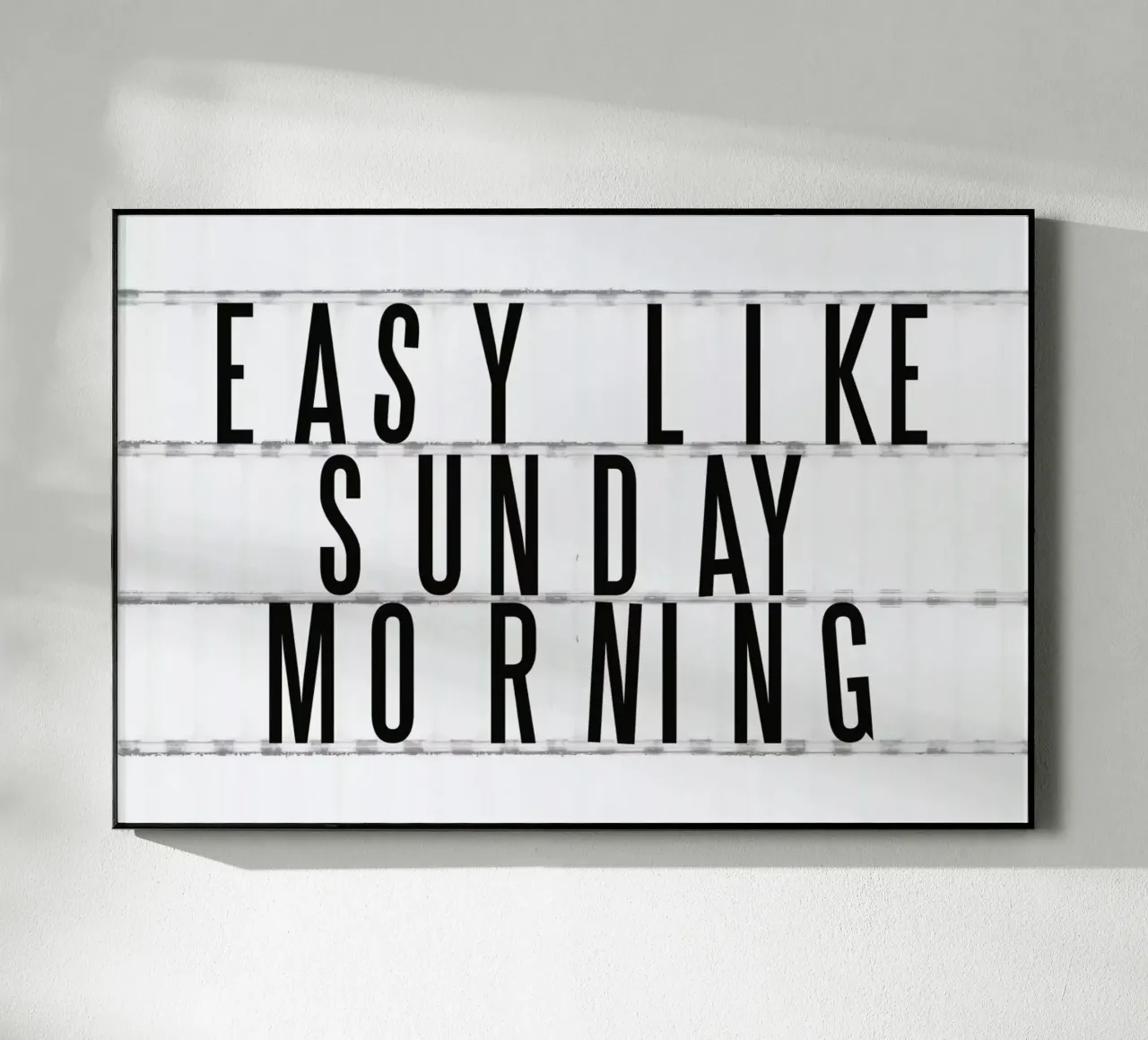 Sunday Morning plexiglas de typealive