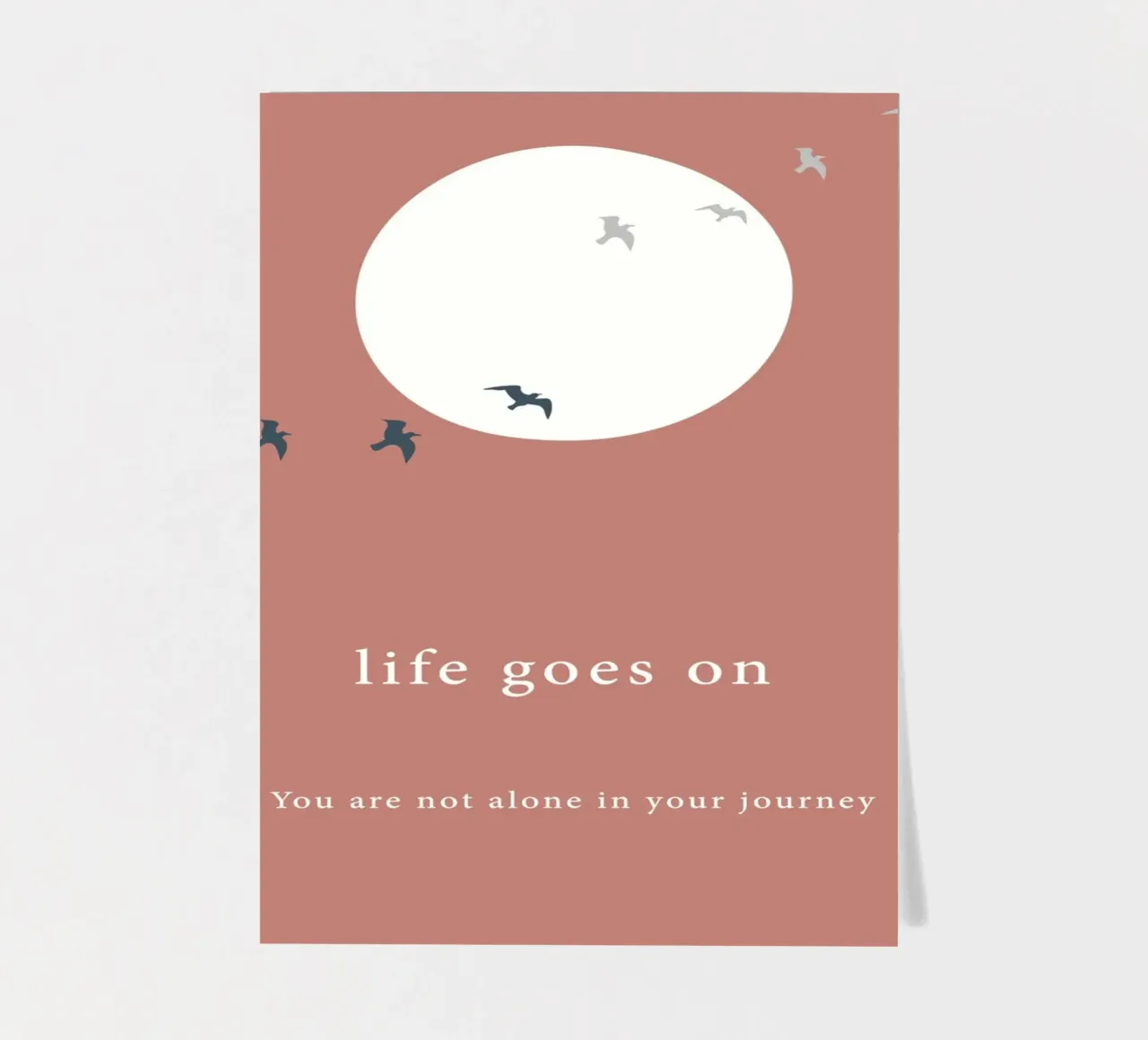 life goes on sticker sheet by natural neutral
