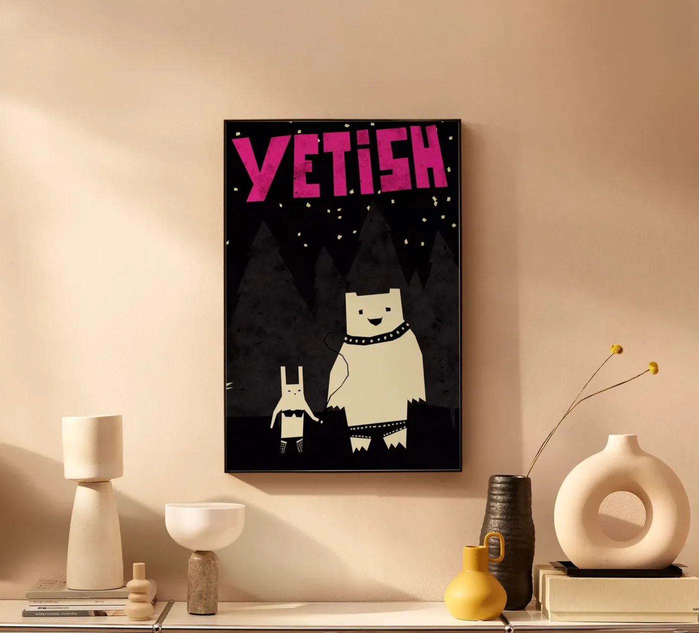 Yetish acryl van Yetiland