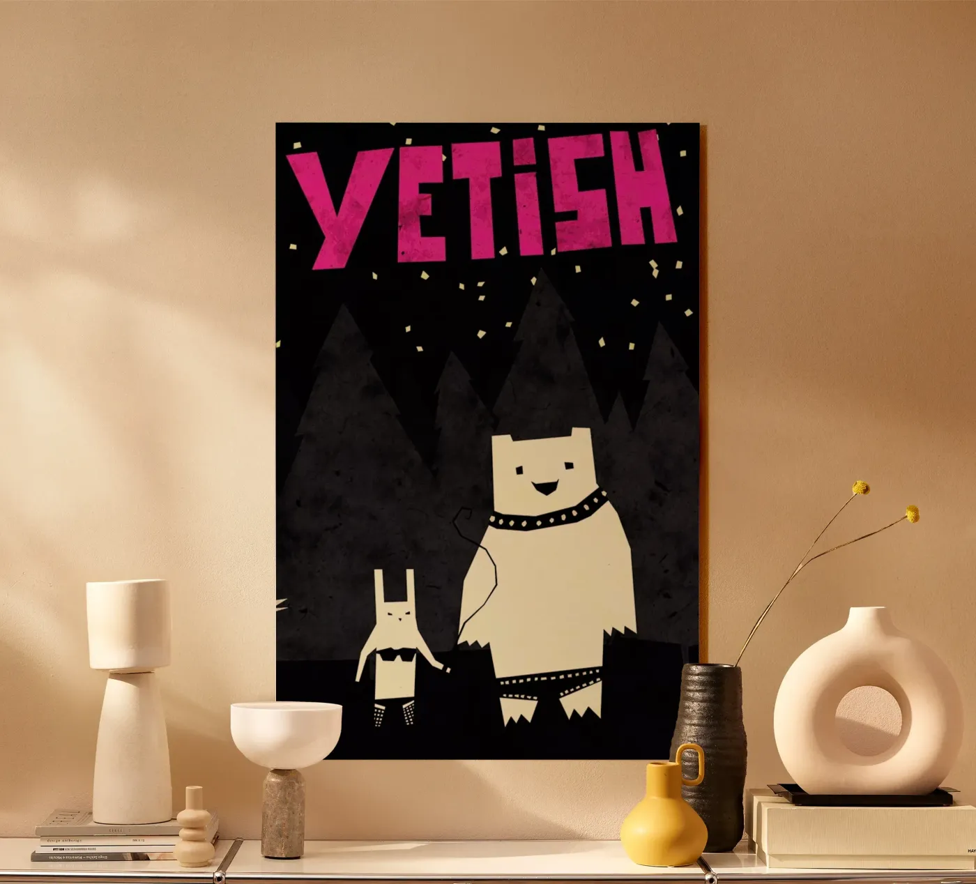 Yetish acryl van Yetiland