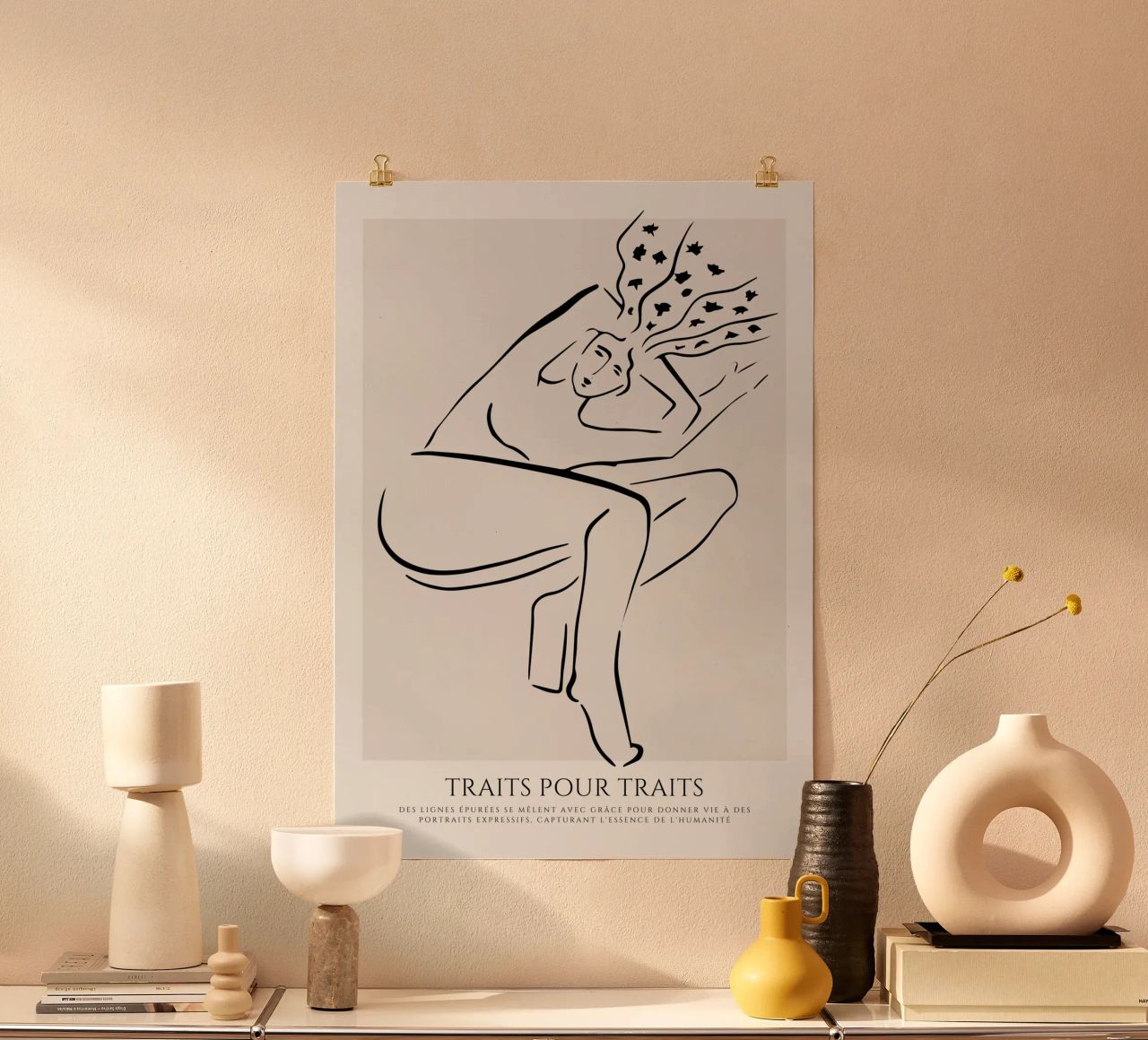 Weibliche Skizze Poster von RS LAB STUDIO