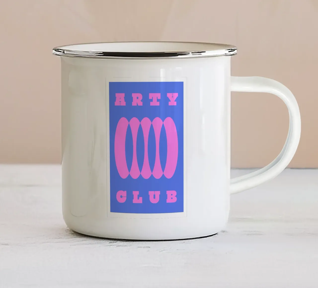 Club Arty tazza in smalto da RS LAB STUDIO