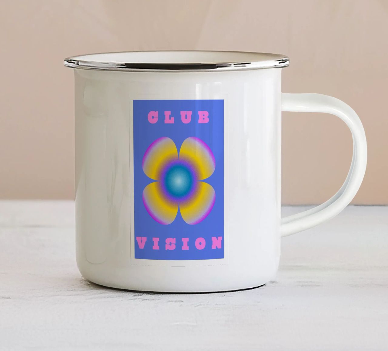 Visione del club tazza in smalto da RS LAB STUDIO