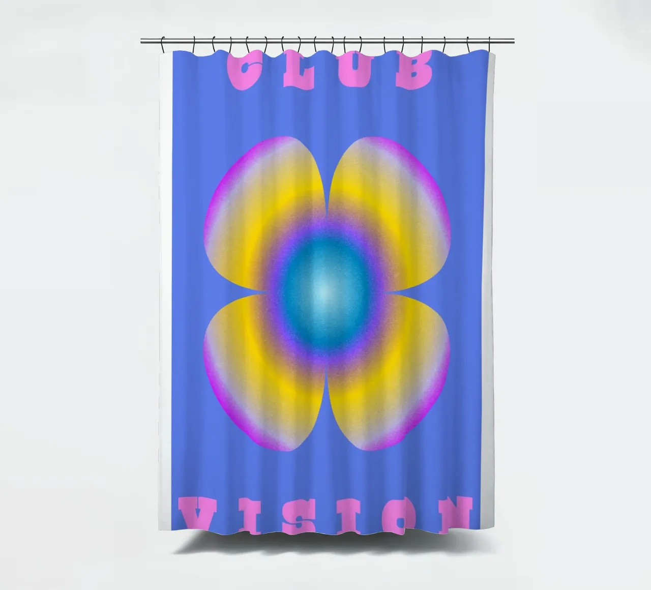 Club Vision shower curtain by RS LAB STUDIO