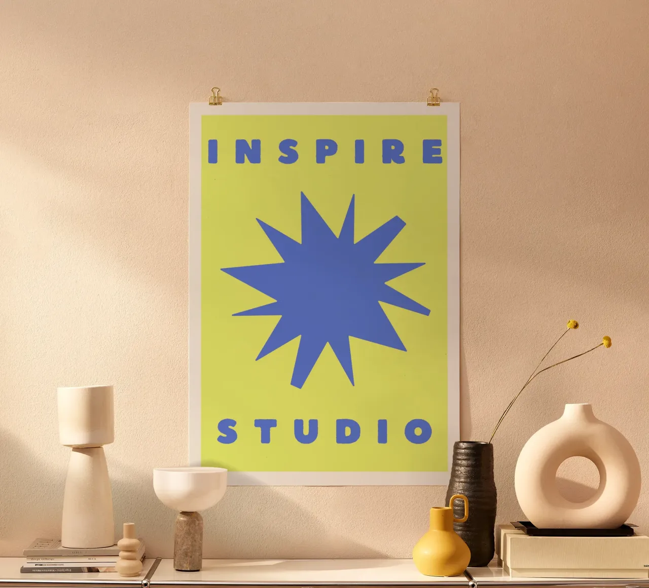Studio Inspire poster con telaio in plastica da RS LAB STUDIO