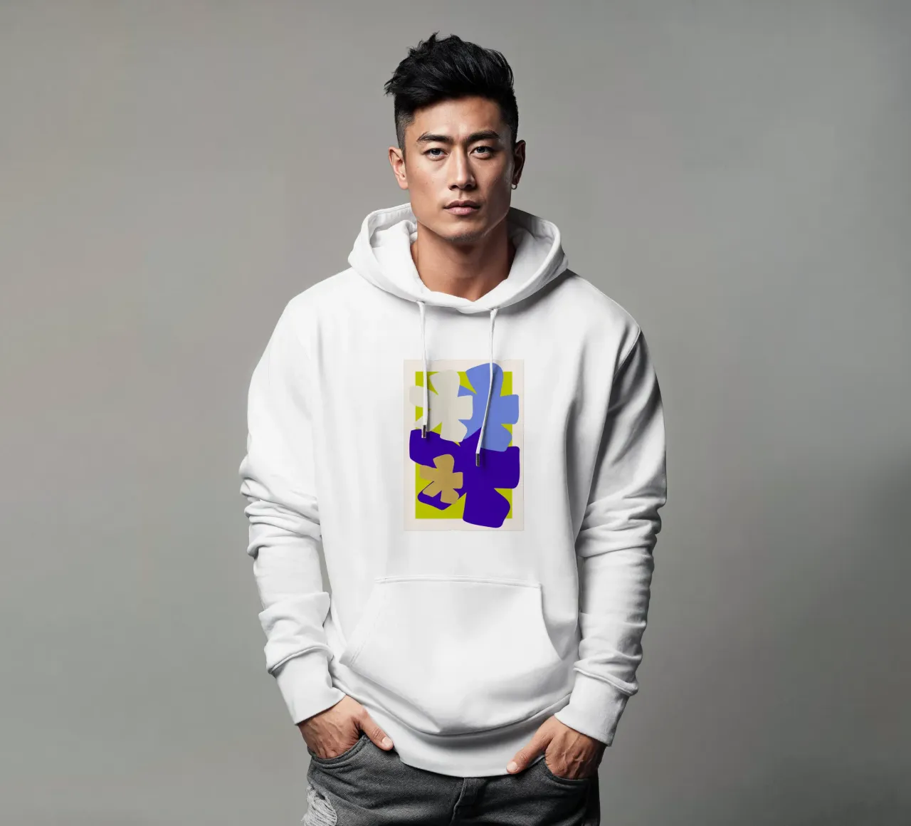 Fiori in Fusione felpa con cappuccio da RS LAB STUDIO