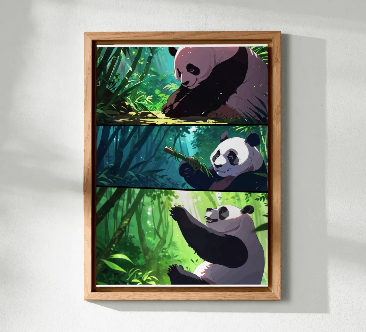 Panda Paradise alu-dibond by artdesign1985