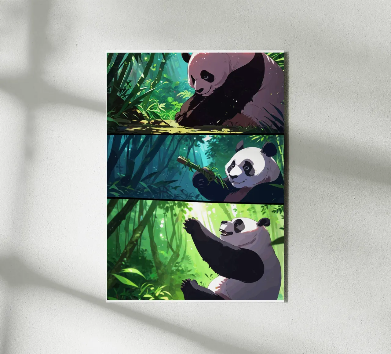 Panda Paradise alu-dibond by artdesign1985