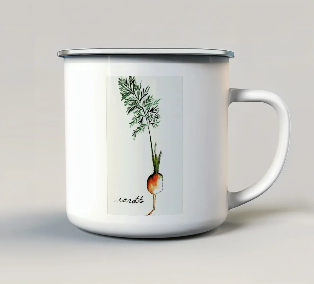Carott tazza in smalto da Nathys_illustration