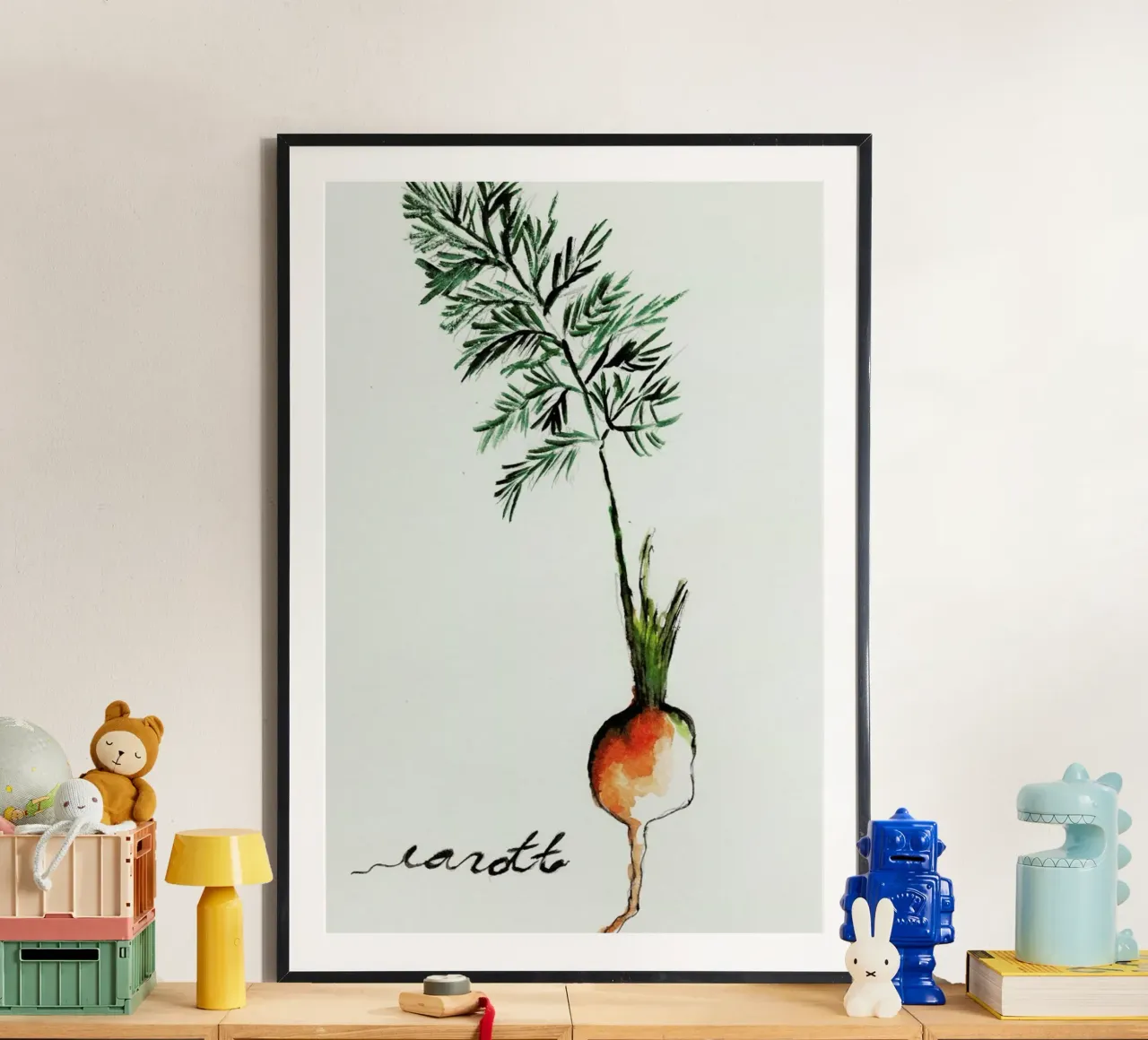 Carott poster con telaio in alluminio da Nathys_illustration