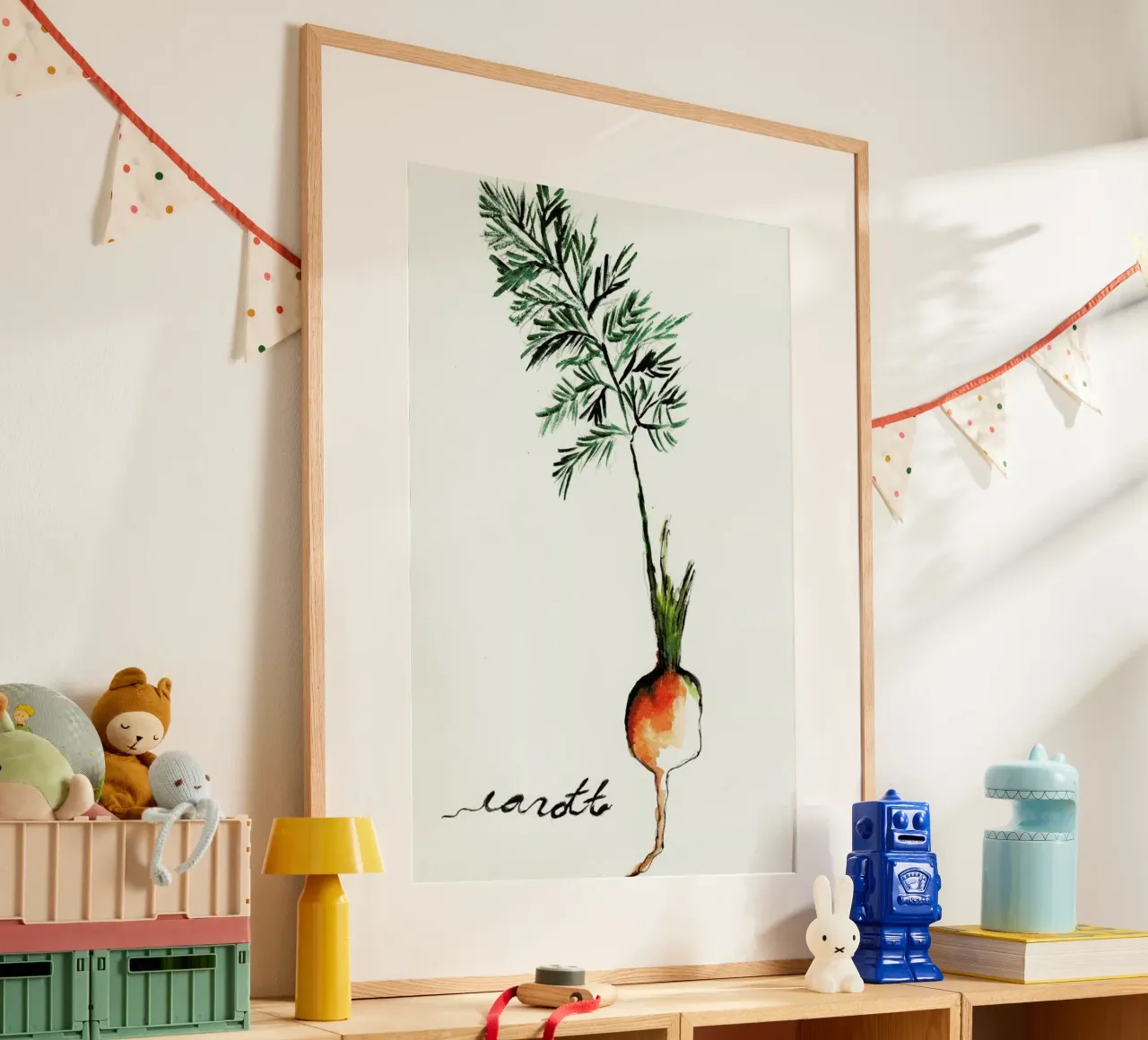 Carott poster con telaio in alluminio da Nathys_illustration