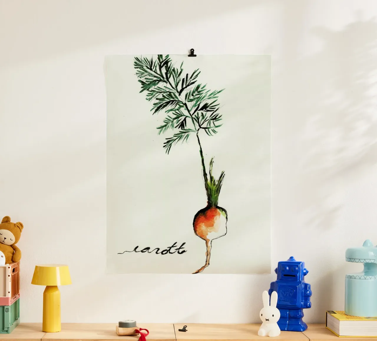 Carott poster con telaio in alluminio da Nathys_illustration