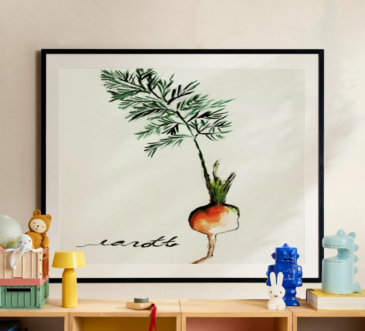 Carott poster con telaio in alluminio da Nathys_illustration