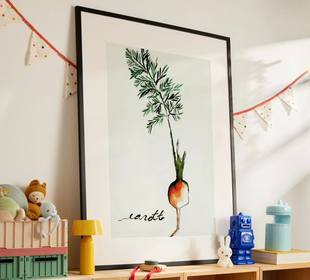 Carott poster con telaio in alluminio da Nathys_illustration