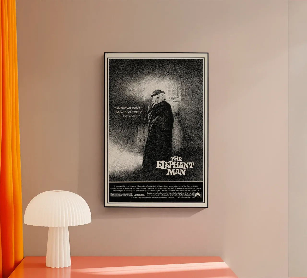 The Elephant Man plexiglass da Attaboy Dsgn