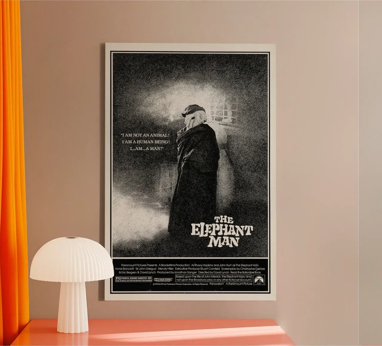 The Elephant Man tela con Cornice a cassetta da Attaboy Dsgn