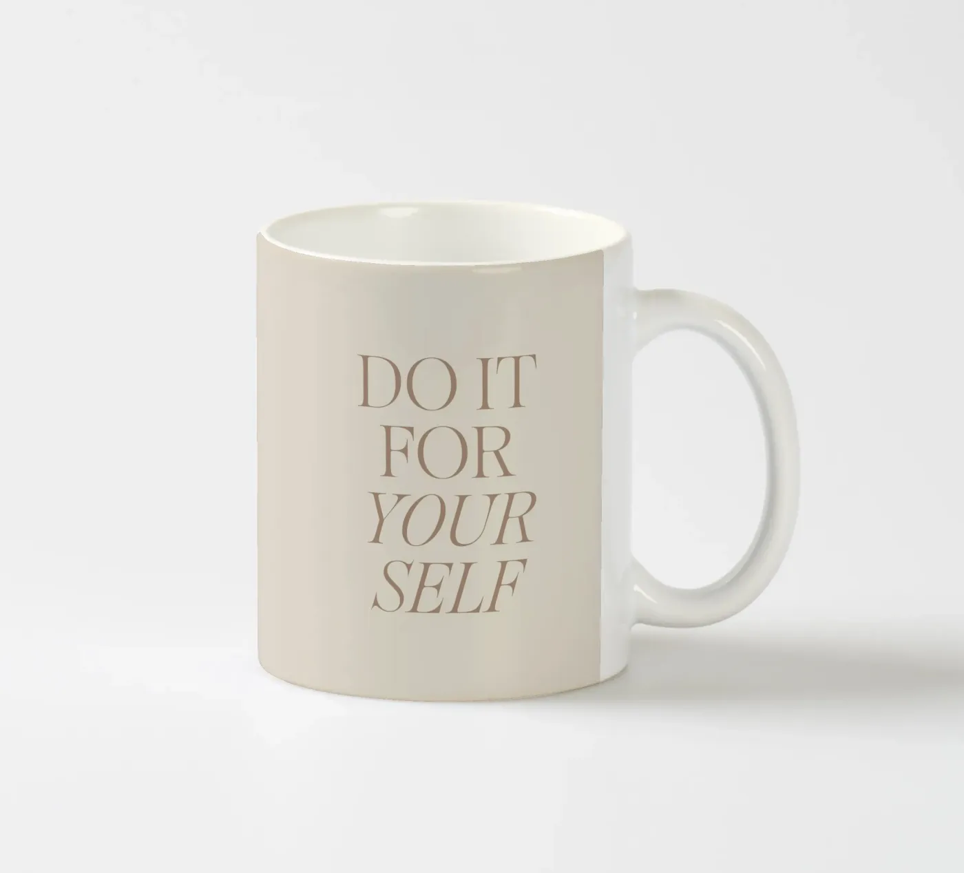 Yourself ceramic mug by lucky club