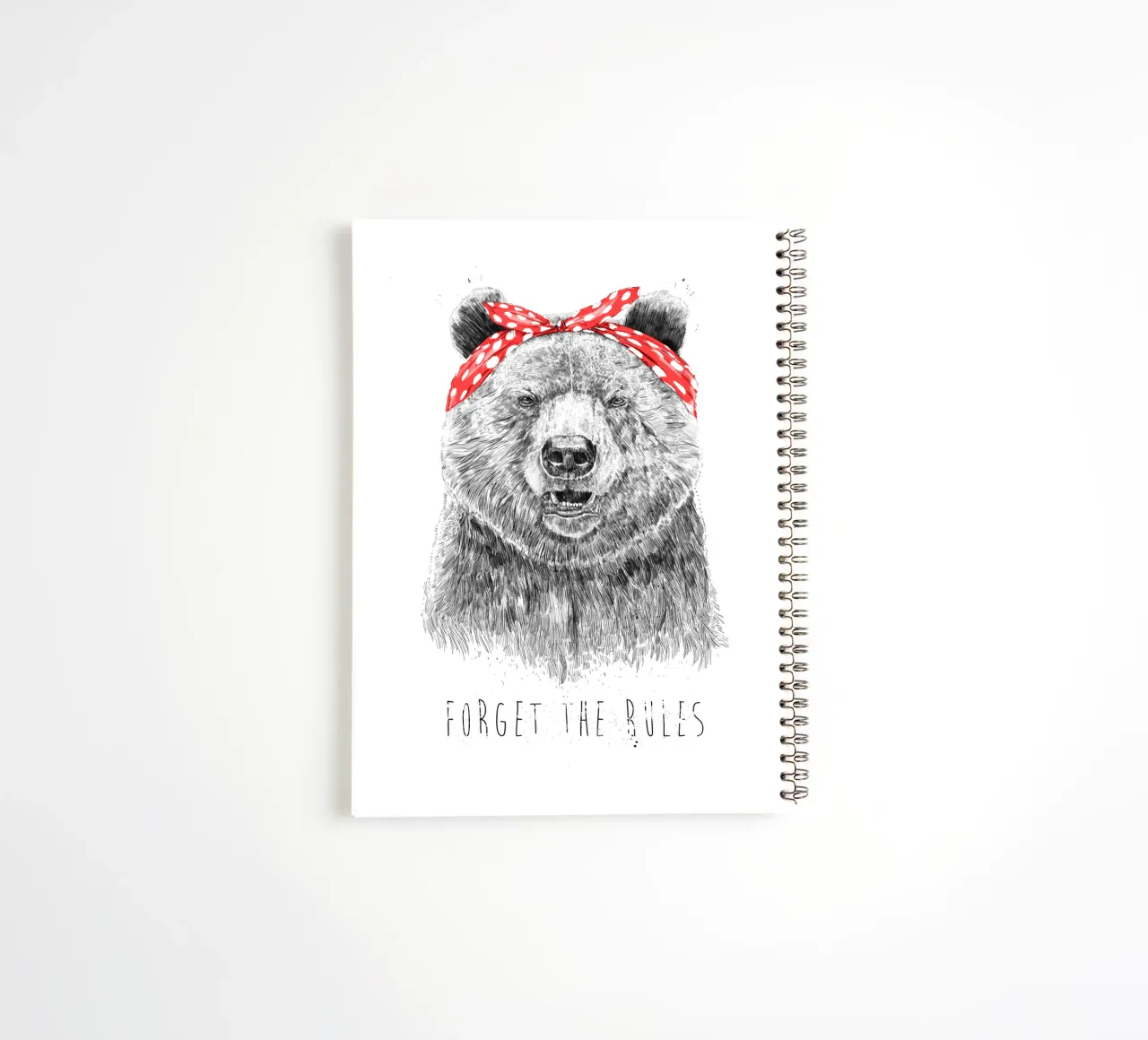Forget The Rules spiral notebook by Balazs Solti