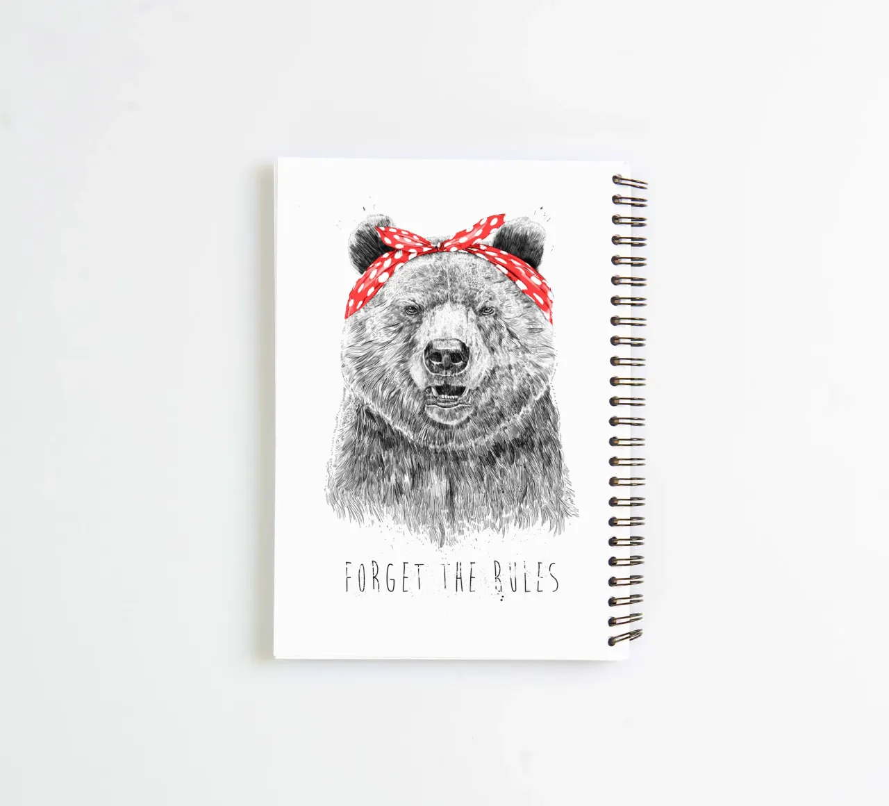 Forget The Rules spiral notebook by Balazs Solti