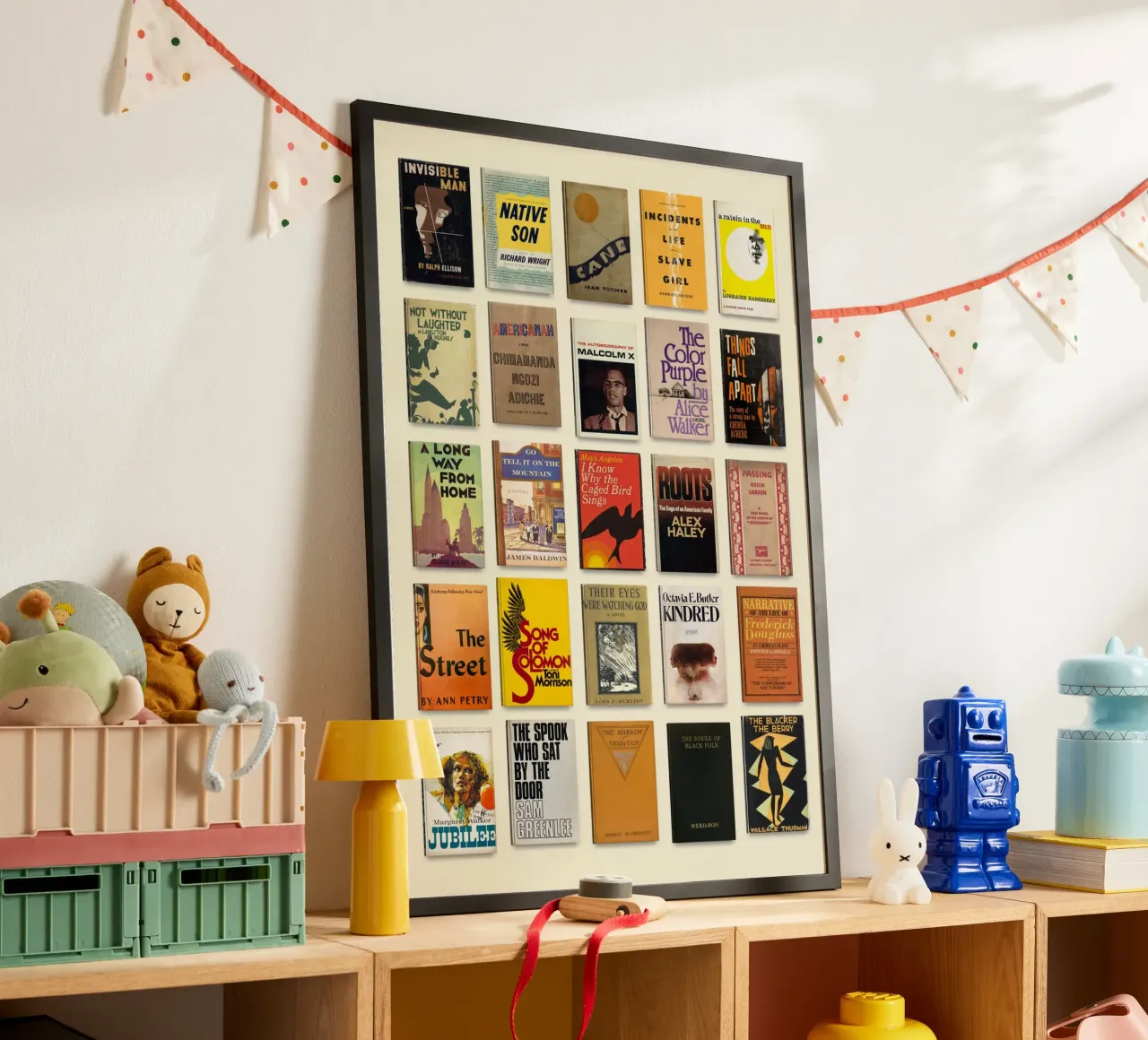 Letteratura nera - Storia nera - BLM Books poster con telaio in alluminio da MissLiterarty