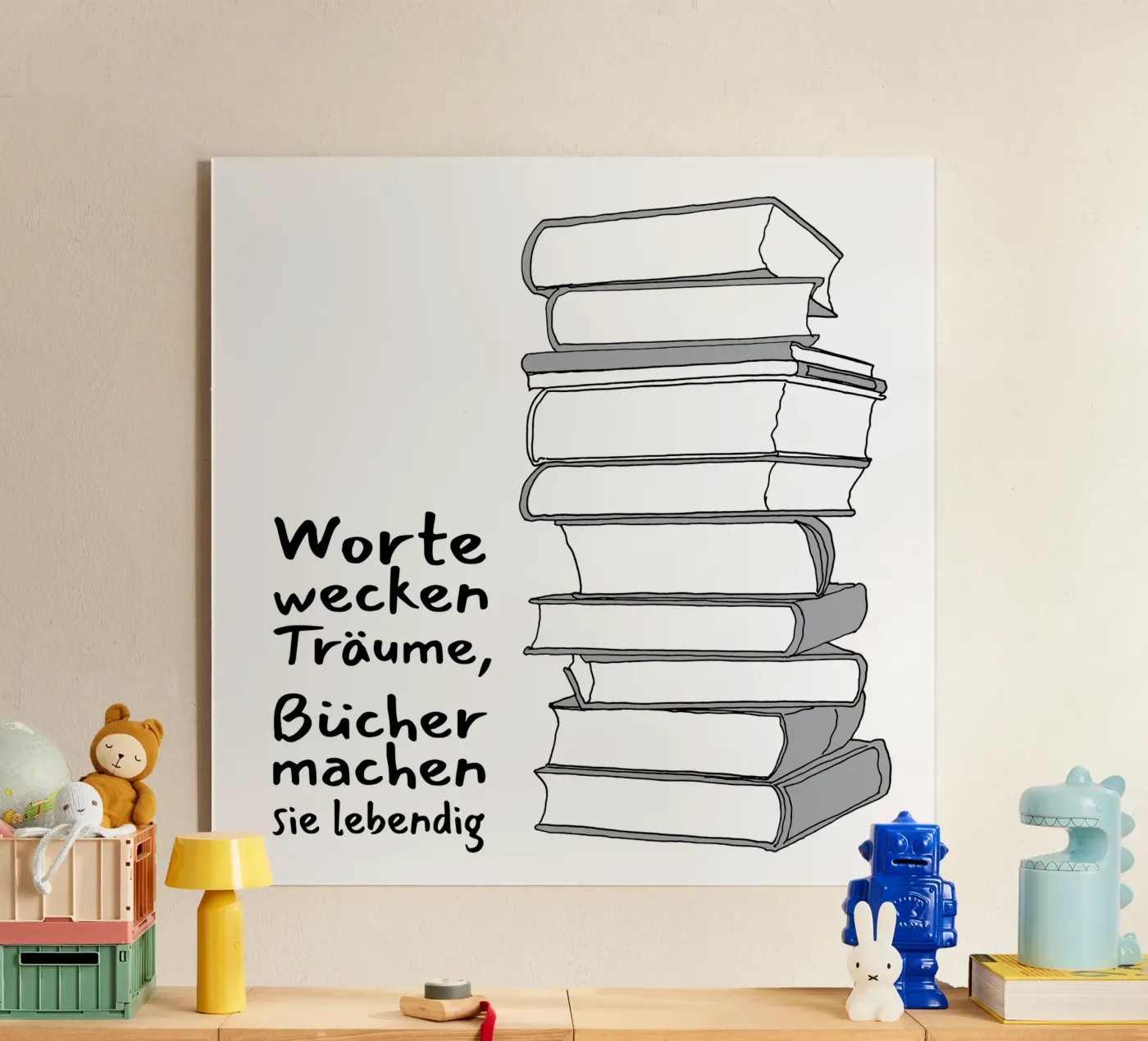 Books & Dreams Acryl-Glas von Face & Content