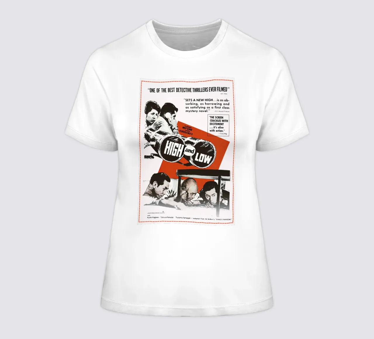 High and Low t-shirt da donna da Attaboy Dsgn