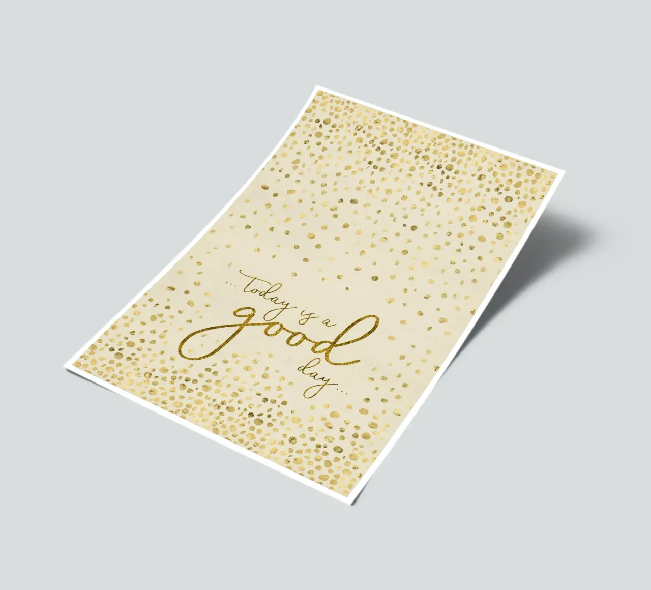 TODAY IS A GOOD DAY | glittering gold sticker sheet by Melanie Viola