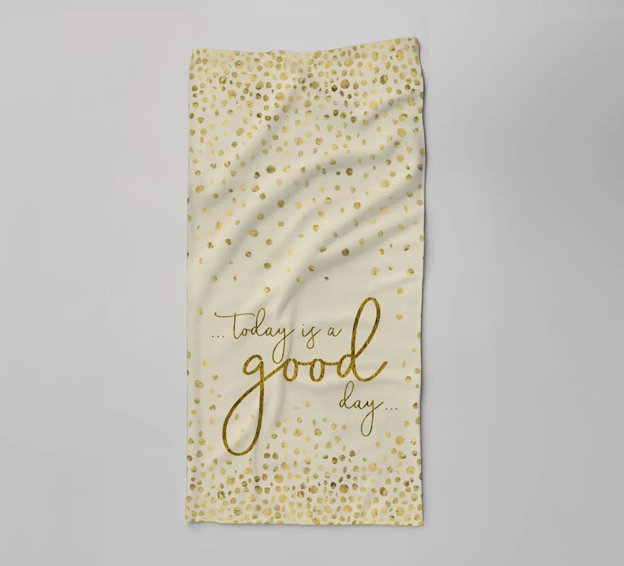 TODAY IS A GOOD DAY | or scintillant serviette de bain de Melanie Viola
