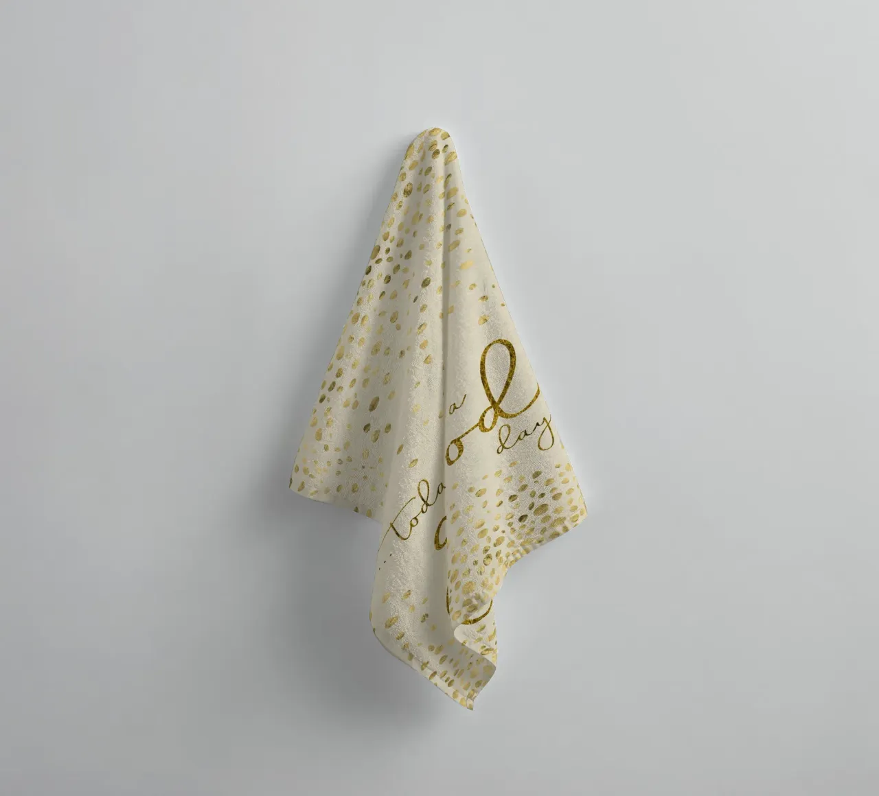 TODAY IS A GOOD DAY | or scintillant serviette de bain de Melanie Viola