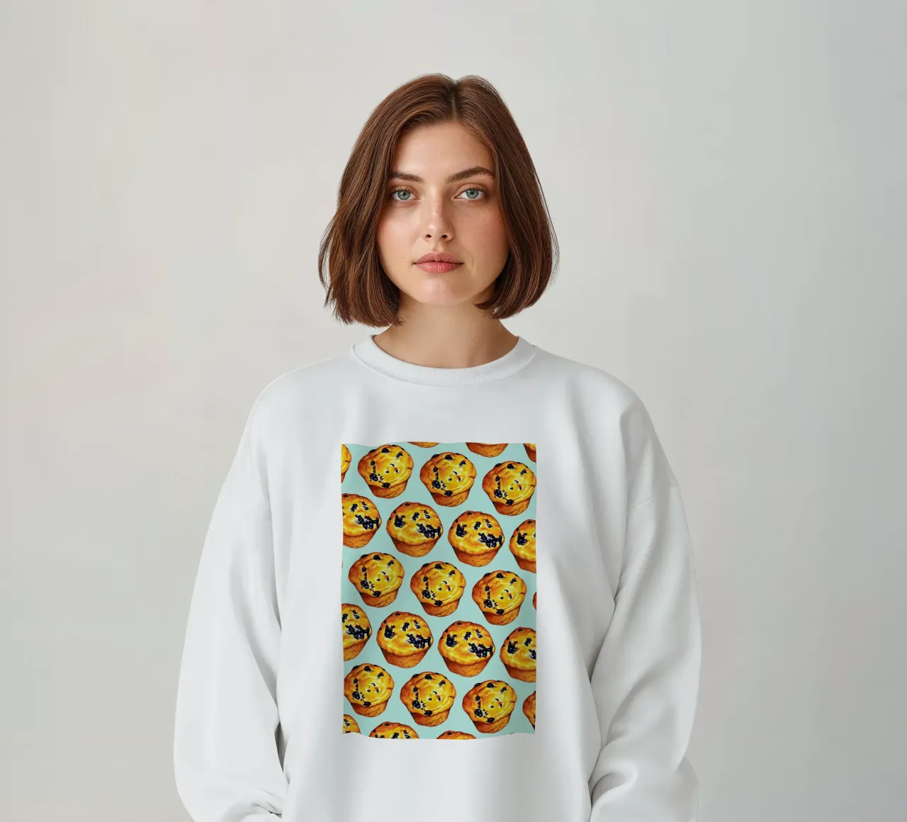 Blueberry Muffin Pattern felpa da Kelly Gilleran
