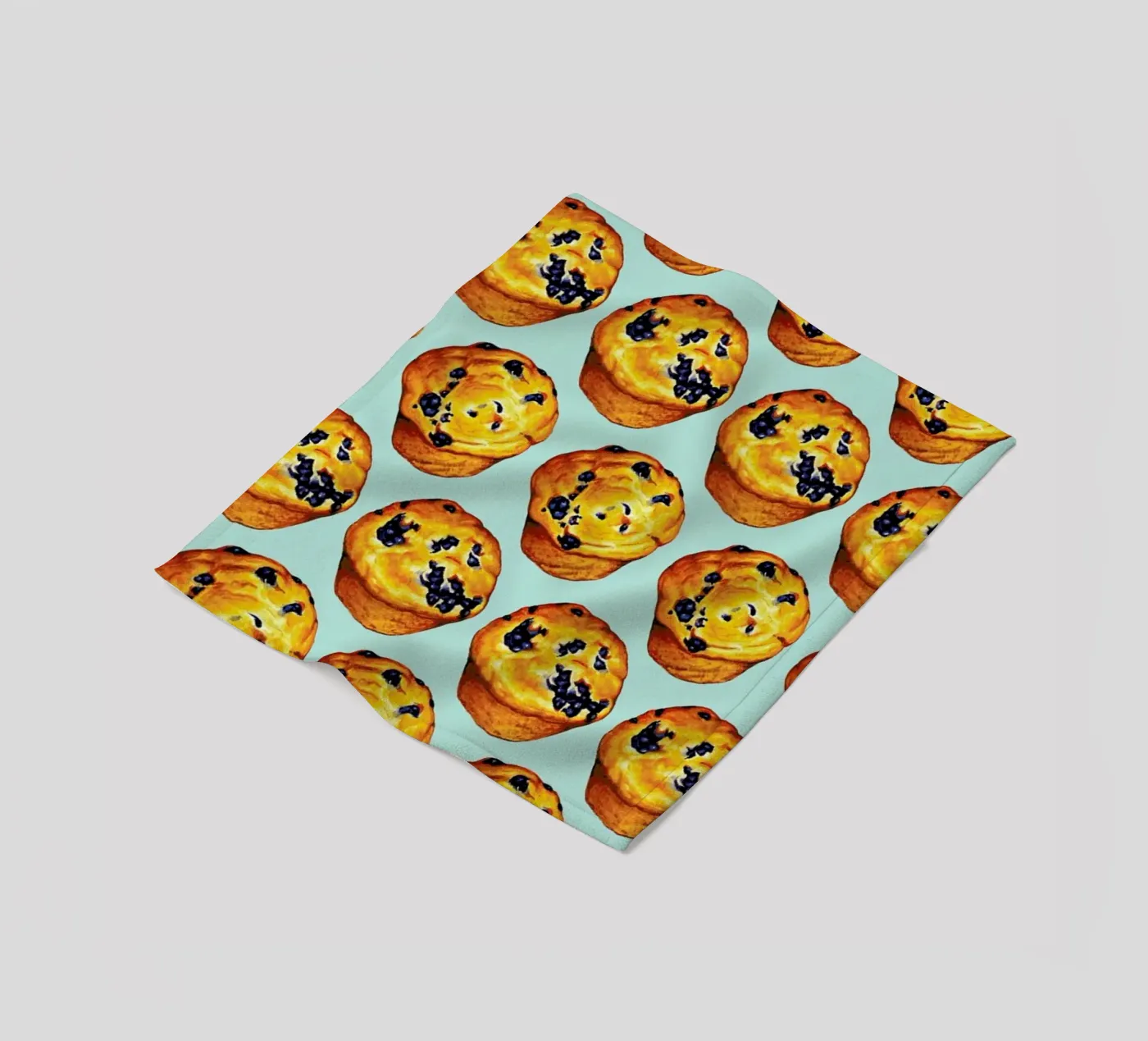 Blueberry Muffin Pattern Fleecedecke von Kelly Gilleran