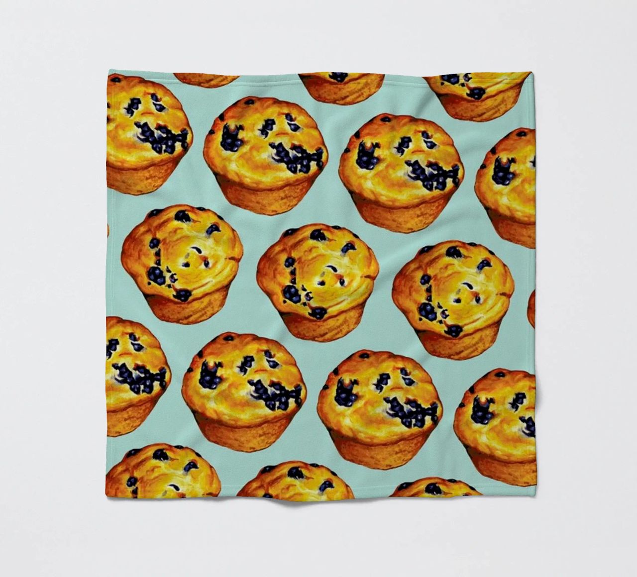 Blueberry Muffin Pattern coperta in pile da Kelly Gilleran