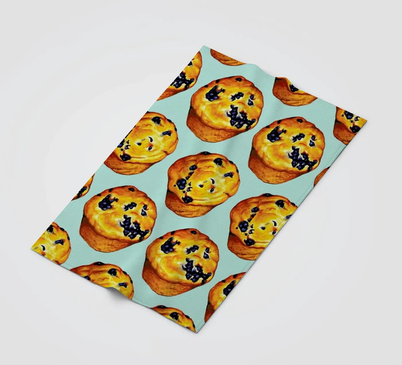 Blueberry Muffin Pattern Fleecedecke von Kelly Gilleran