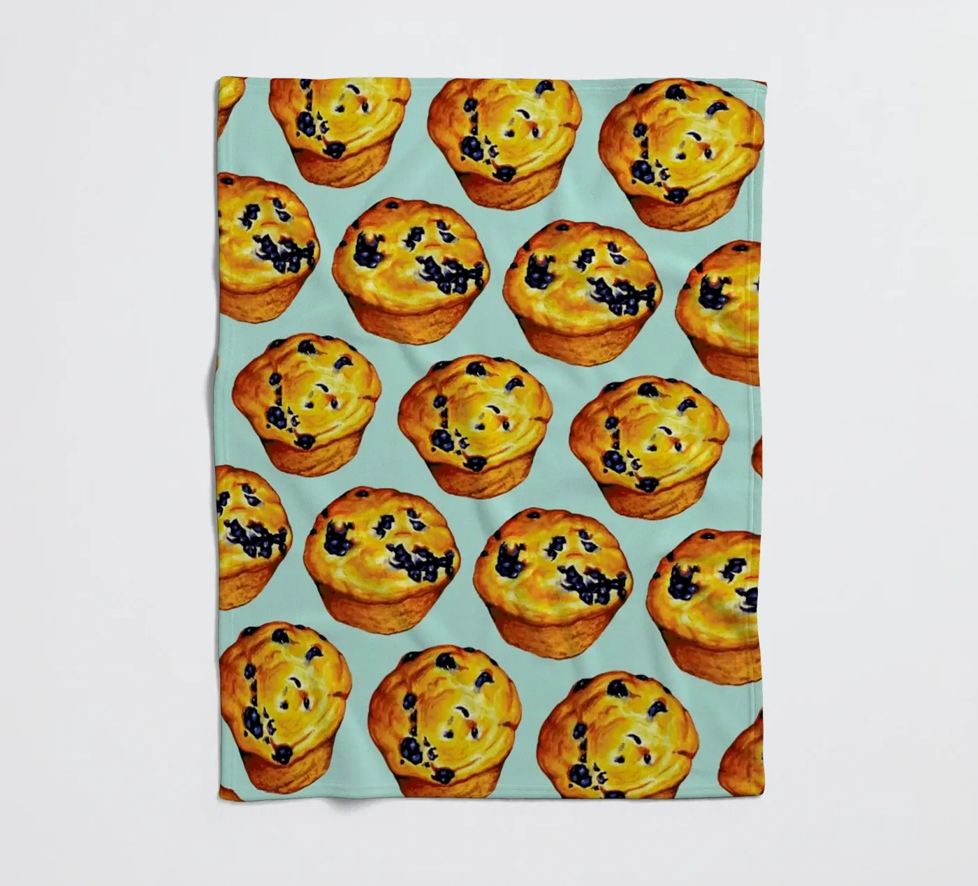 Blueberry Muffin Pattern Fleecedecke von Kelly Gilleran