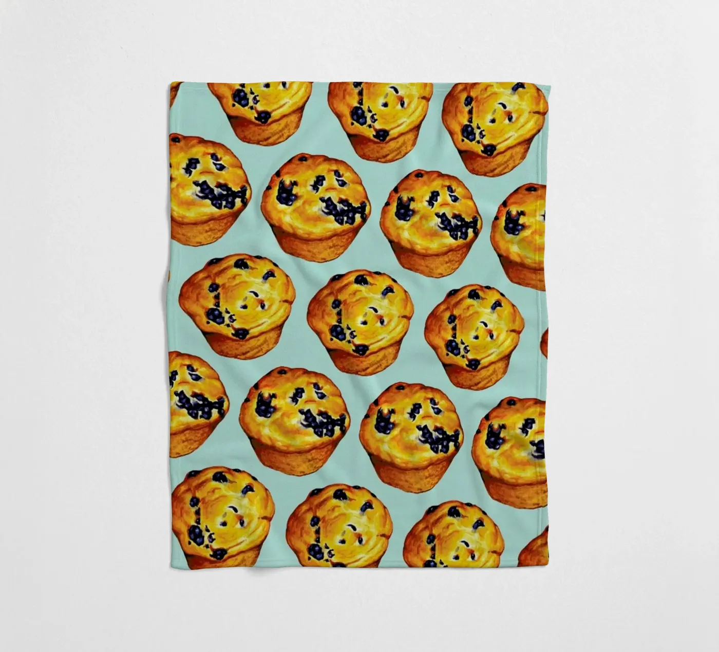 Blueberry Muffin Pattern Fleecedecke von Kelly Gilleran
