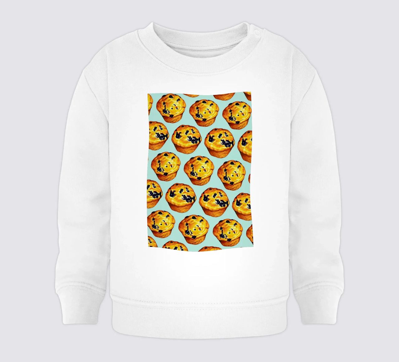Blueberry Muffin Pattern felpa neonato da Kelly Gilleran