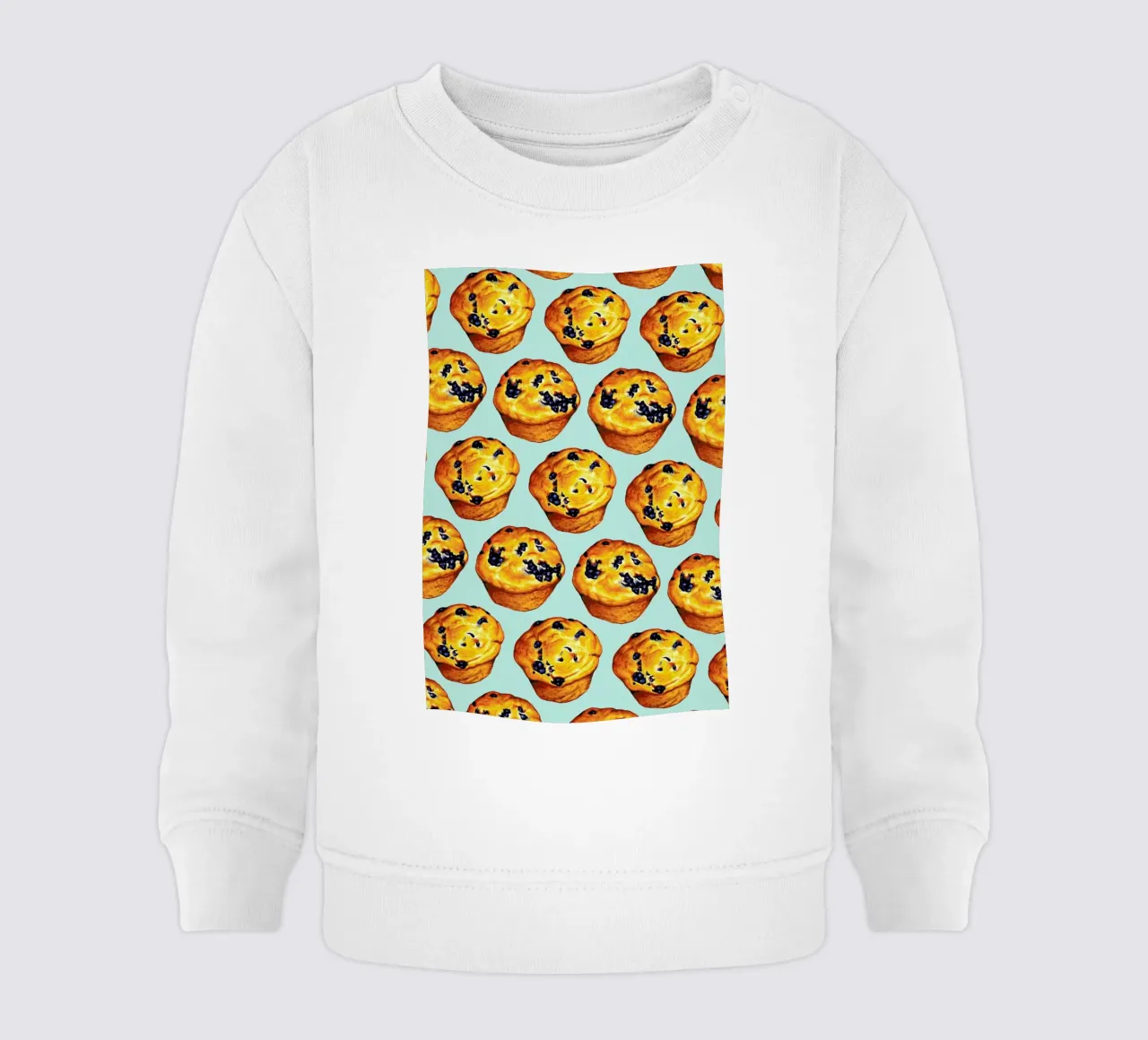 Blueberry Muffin Pattern felpa neonato da Kelly Gilleran