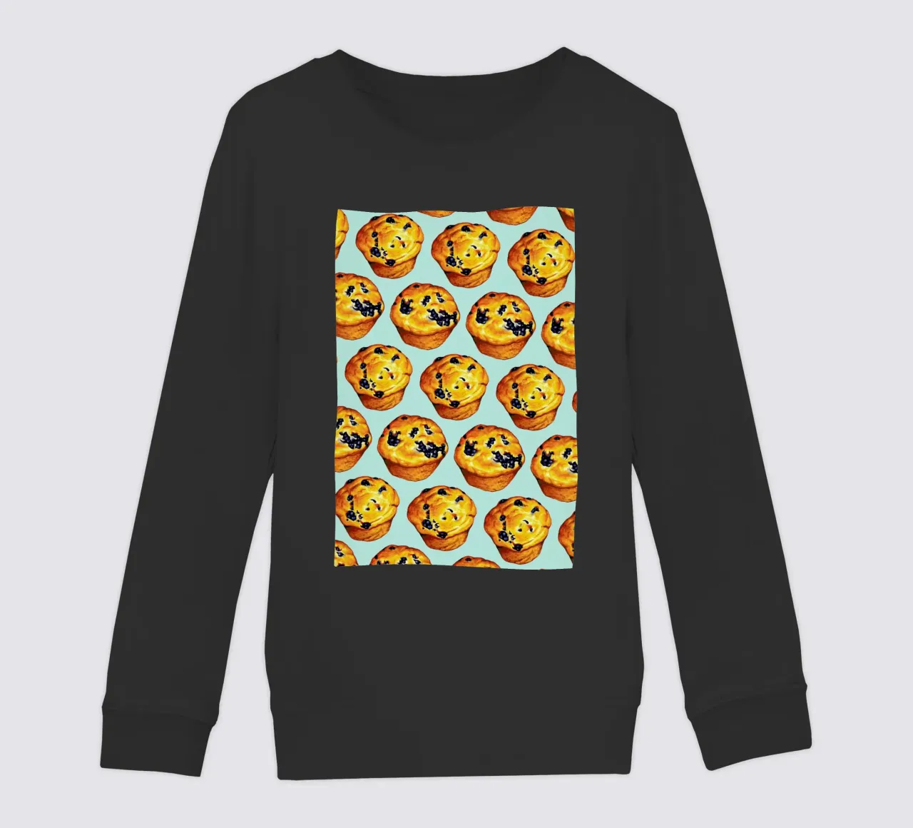 Blueberry Muffin Pattern felpa bambino da Kelly Gilleran