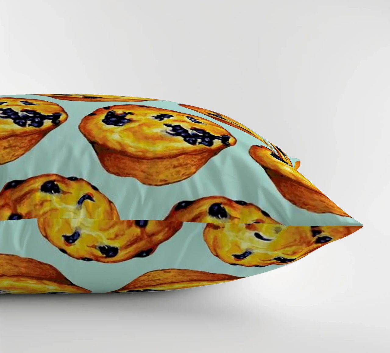 Blueberry Muffin Pattern cuscino da Kelly Gilleran