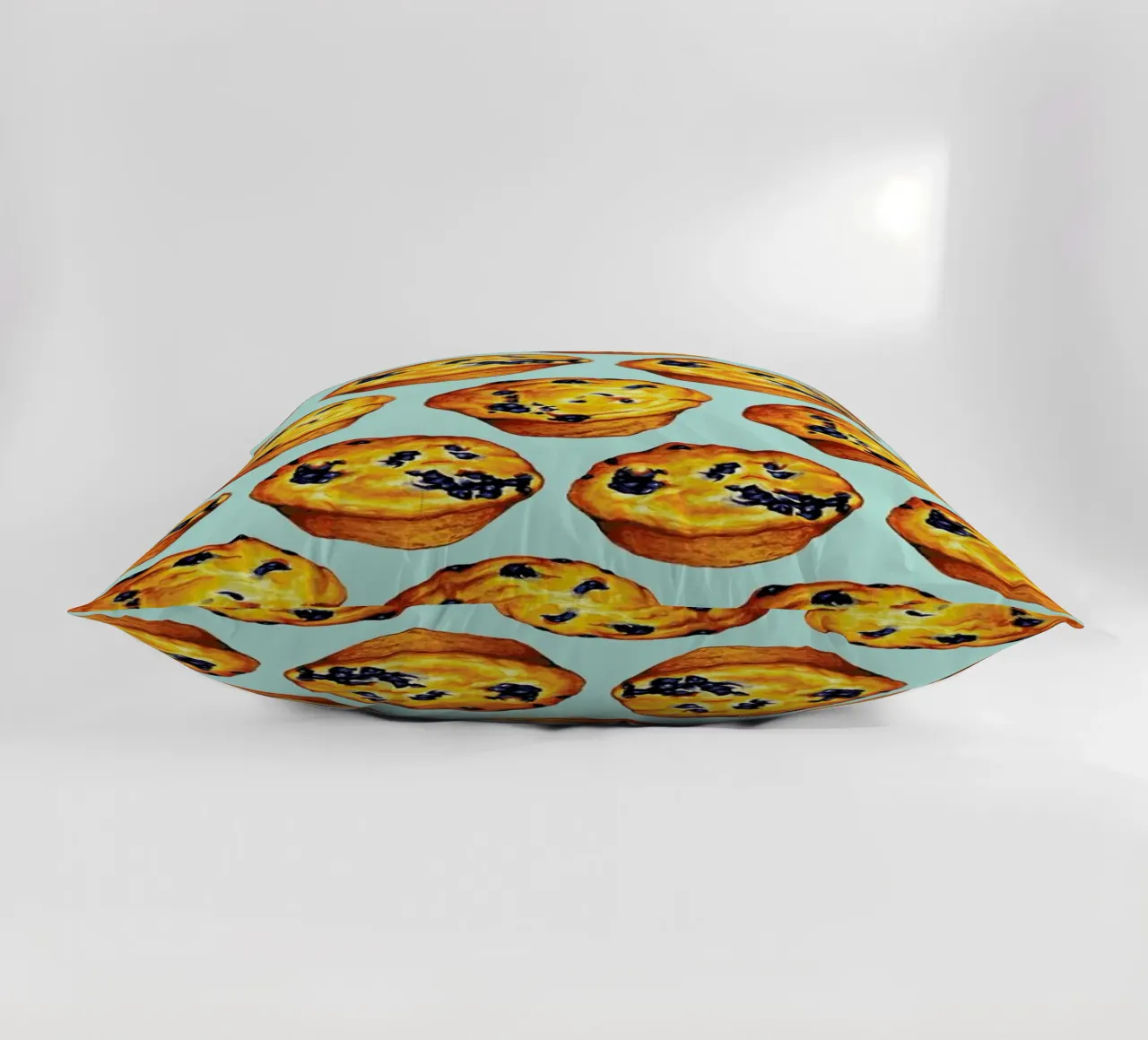 Blueberry Muffin Pattern cuscino da Kelly Gilleran